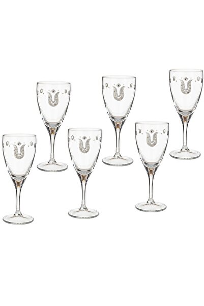 Dania طقم مكون من 6 أكواب عصير صناعة تركية بتصاميم أنيقة ومميزة