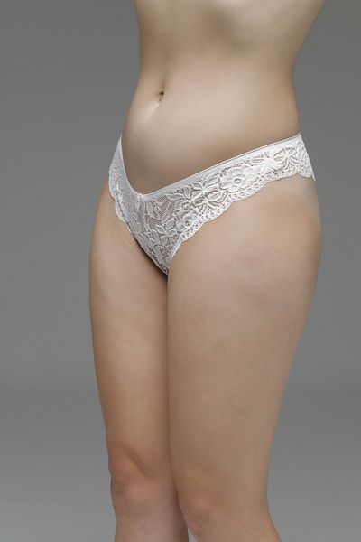 MİSTİRİK Tasali Model Full Lace Βραζιλιάνικο μοντέλο ελαστικό και μαλακό υφασμάτινο εσώρουχο λευκό χρώμα