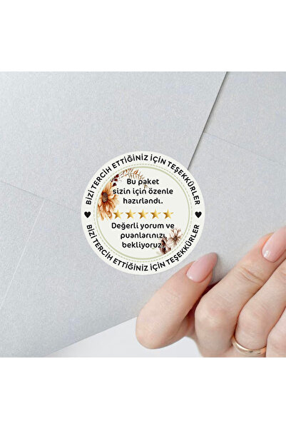 NEON Dijital Baskı Merkezi ملصق شكرًا لك على اختيارنا مقاس 4.5*4.5 سم 250 قطعة