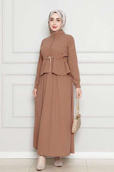 Sevitli Mink Suit - Skirt with Tunnel Waist