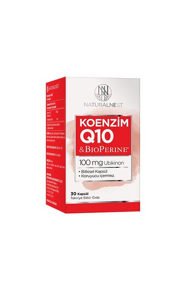 Naturalnest Coenzyme Q10 Capsules Food Supplement 30 Capsules