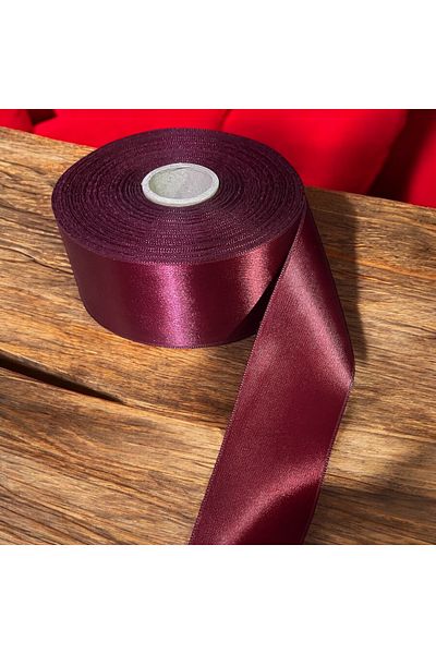 SavBrand 6cm Burgundy Satin Ribbon 10 Yards Is Suitable for Bouquet Making