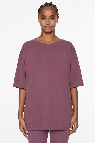 Oysho Short sleeve cotton blend T-shirt