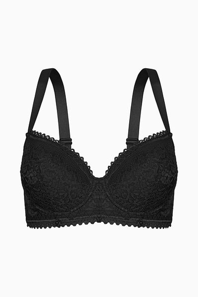 Wonna Sutien de strângere din dantelă - fără umplutură - 2494 - negru