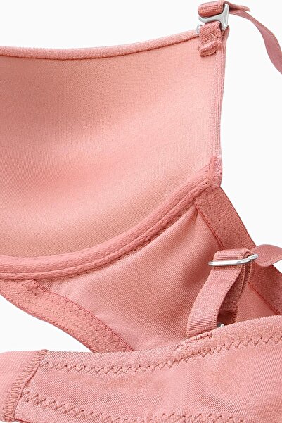 Wonna Luna Tak-çıkar Askılı Mikro Sütyen - Soft Push Up, Yarı Dolgulu - Basic - 2533 - Gül Kurusu
