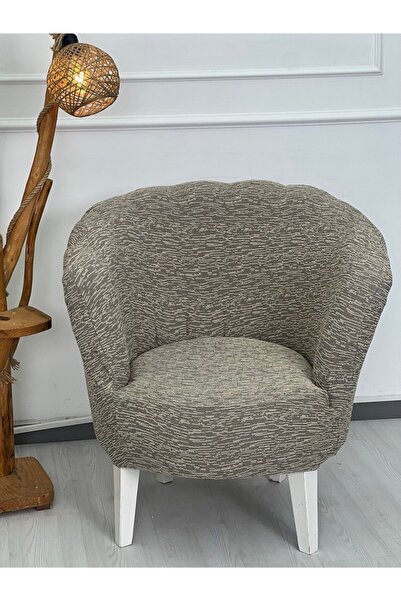 defnehome collection Jakar Kumaş Tekli Midye Vizon
