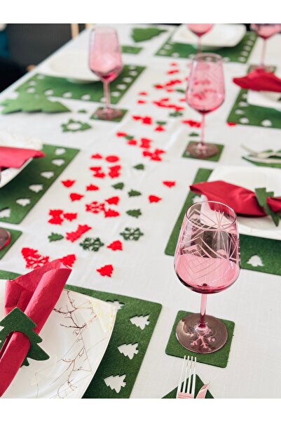 Karter İnovasyon Yılbaşı Temalı 32 Parça Amerikan Servis, Yılbaşı 8 Kişilik S...