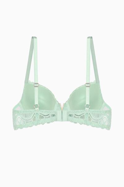 Wonna Anna Gold Detailed Lace Bra - Push up - 2568 - Green