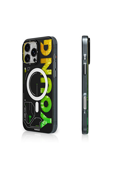 Youngkit iPhone 16 Pro Kılıf Magsafe Şarj Özellikli Airbagli Çift Katmanlı Yo...
