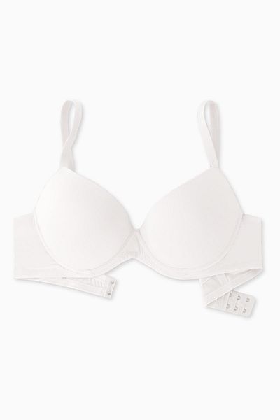 Wonna Luna Micro Bra - Soft Push Up, Premium Basic, Semi-Padded, Ecru - 2222