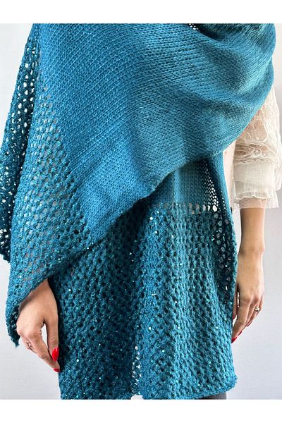 Gönülden Tasarım TRICOTAT EșARFĂ DE FEMEI CU ȘAL MOALE 200X50 CM
