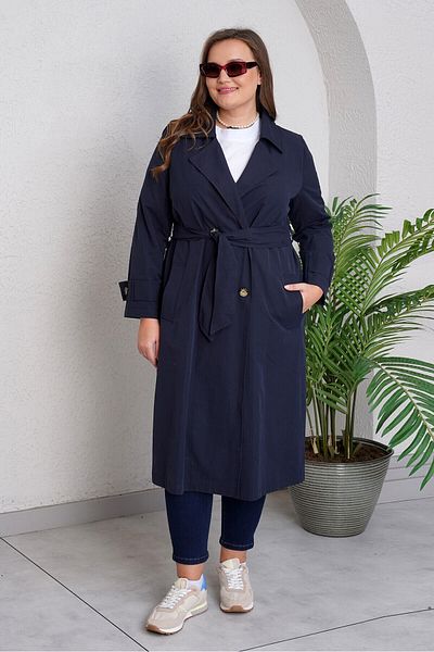 Büyük Moda Cotton Trench Coat