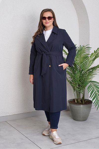 Büyük Moda Cotton Trench Coat