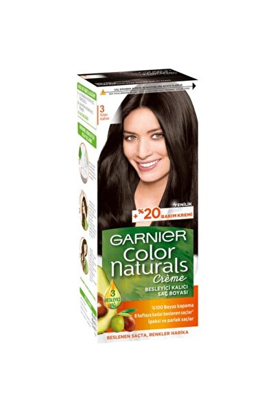 Garnier Color Naturals 3/0 - Koyu Kahve Saç Boyası