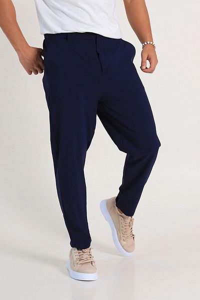 BayBayan Men's High School Lycra Flexible Quality Fabric School Pants