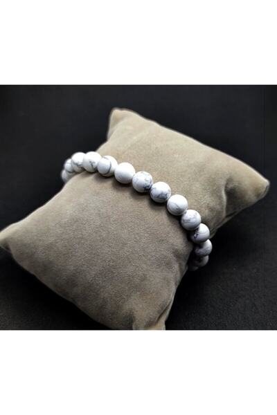 Generic Brand سوار الحجر الطبيعي Howlite