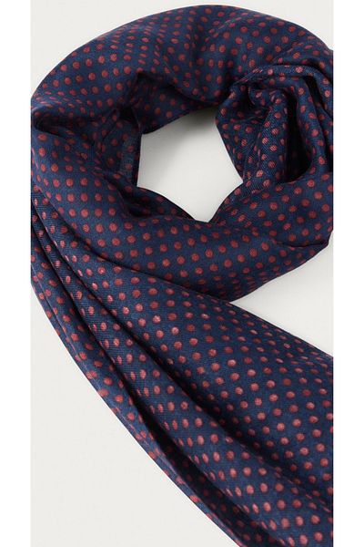 CROATE Wool Silk Printed Scarf