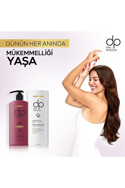 DP Daily Perfection Şampuan Kantaron Yağı 500 ml & Saç Bakım Kremi Pamuk Sütü 350 ml