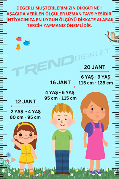 Trendbisiklet Unisex Retro Classic Özel Seri,Hasır Örme Sepetli,Deri Elcikli 12 Jant Çocuk Bisikleti, 2-4 Yaş