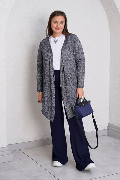 Büyük Moda CARDIGAN TRICOTAT ASIMETRIC TRICOTAT MOALE