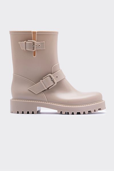 SHOEMARK Winter Beige Women's Rain Boots