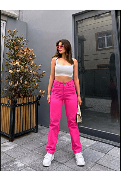 mintev Straight Fit Kadın Jean Şık Kesim