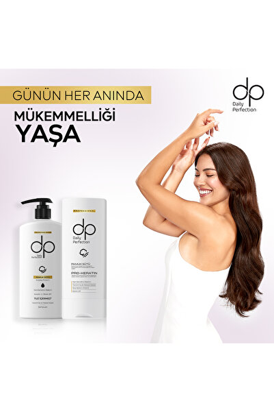 dp Daily Perfection Pamuk Sütü Buğday Proteini 500 Ml Tuzsuz Şampuan -Pamuk Sütü Buğday Proteini Saç Bakım Kremi 350 ml