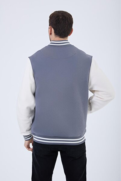 Polo State Мъжко основно яке за колеж с 3 прежди и дълъг джоб, опушено