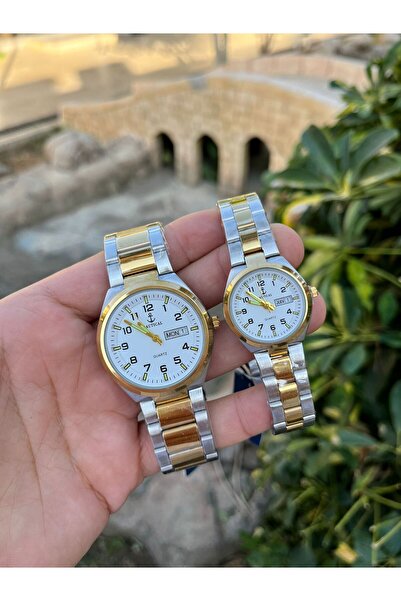 NAUTICAL Sevgili Çift Kol Saati Çelik Kordon Özel Kutusunda