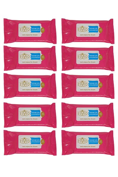 ESVED 10 Unscented Irama Wet Wipes - for Hajj and Umrah