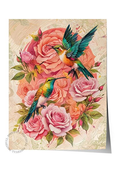 Postifull Poster fără ramă, Seria Comfort, Poster Candy Garden - Paradise Bir...