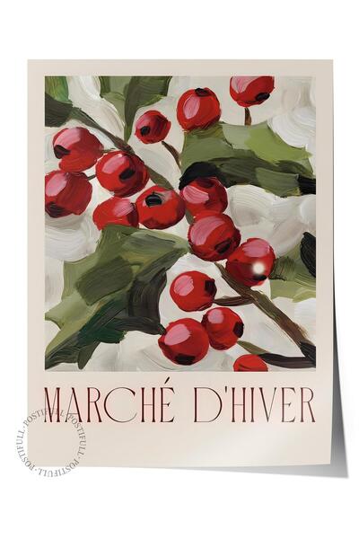 Postifull Çerçevesiz Yılbaşı Posteri, Yılbaşı Dekoru, Comfort Serisi, Marché ...