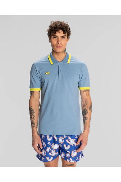 Kappa Ανδρικό μπλουζάκι πόλο με λογότυπο Neon Classic