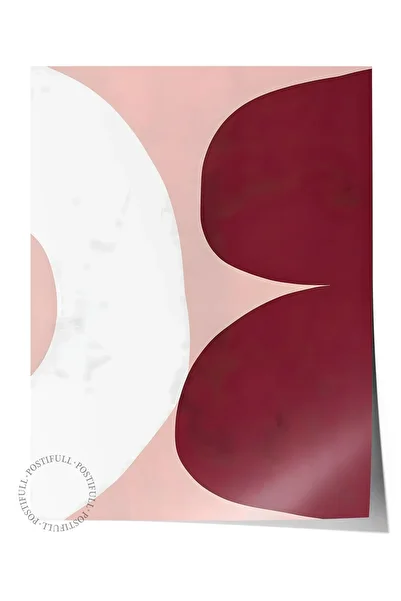 Postifull Frameless Poster, Comfort Series, Asymmetrical Shapes No1 Poster, No: 108610