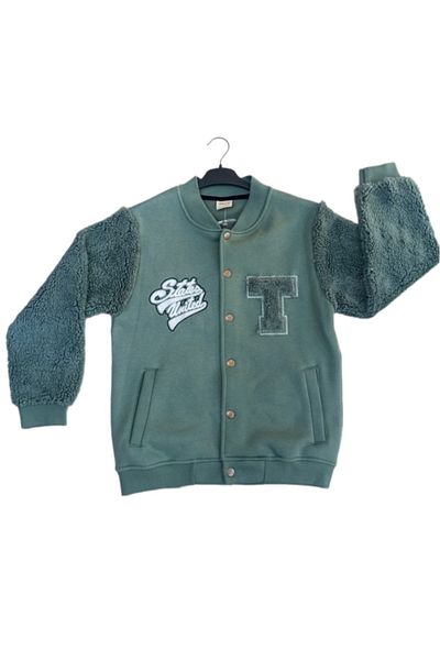 diamondstar Момчешки суичър със стандартен модел и бродерия, 11/15 години