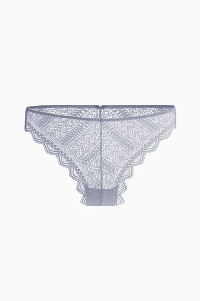 Wonna Chiloți brazilian din dantelă - 2501 - gri