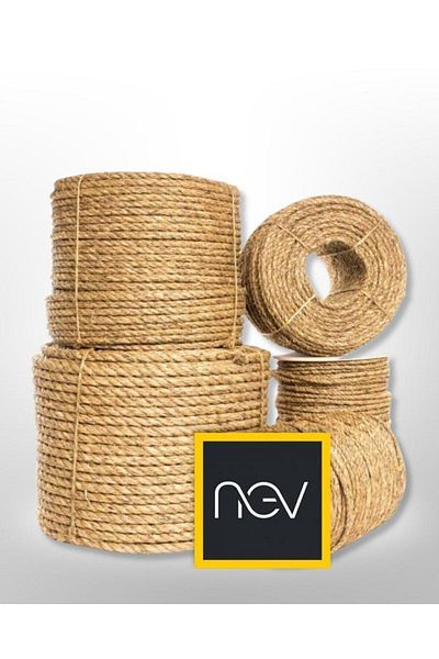 Nev 3 Mm 15 Meters (Jute Rope Hemp Natural Rope)