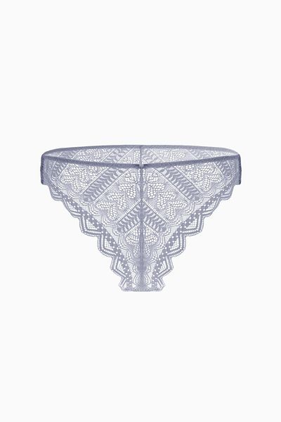 Wonna Chiloți brazilian din dantelă - 2501 - gri