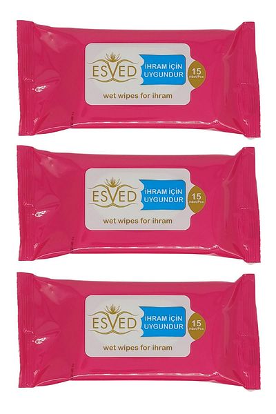 ESVED 3 Unscented Wet Wipes - Hajj and Umrah Ihram Wipes