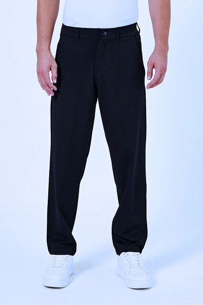 BayBayan Men's High School Length Lycra Comfortable Fabric School Pants