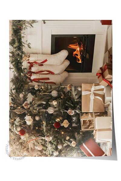 Postifull Çerçevesiz Yılbaşı Posteri, Yılbaşı Dekoru, Comfort Serisi, Christm...