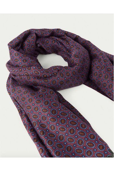CROATE Wool Silk Printed Scarf