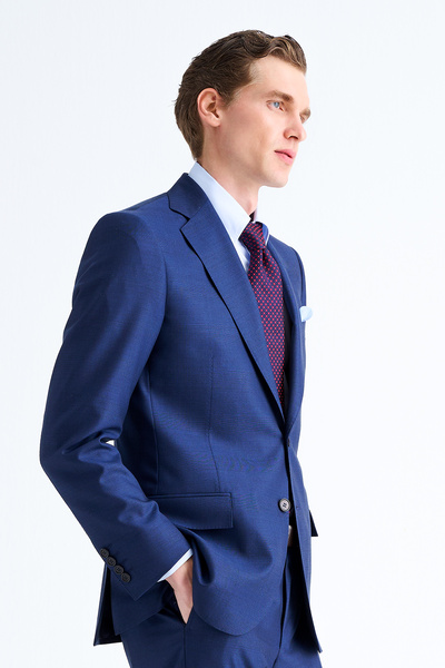 Edwards Erkek Lacivert Vitale Barberis Yün Takım Elbise