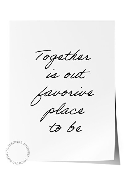 Postifull Çerçevesiz Poster, HD Kalite Duvar Posteri,Comfort Serisi, Together...
