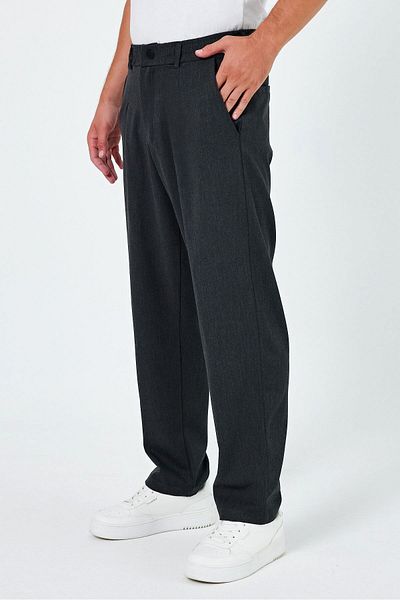 BayBayan Men's High School Length Lycra Comfortable Fabric School Pants