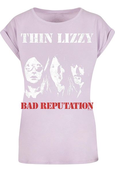 Merchcode Ladies Thin Lizzy - Tl Bad Reputation Extended Shoulder Tee