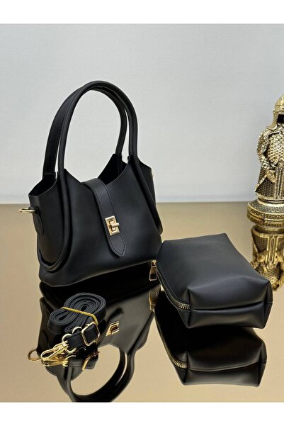 YOGII موديل دينا - حقيبة يد وكتف نسائية من الجلد عالي الجودة مع حزام قابل للت...