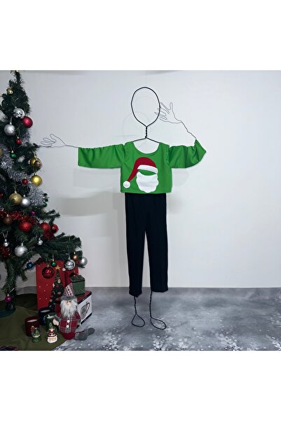 Dimmel Costume Yılbaşı Noel Baba Pantolon Üst Takım