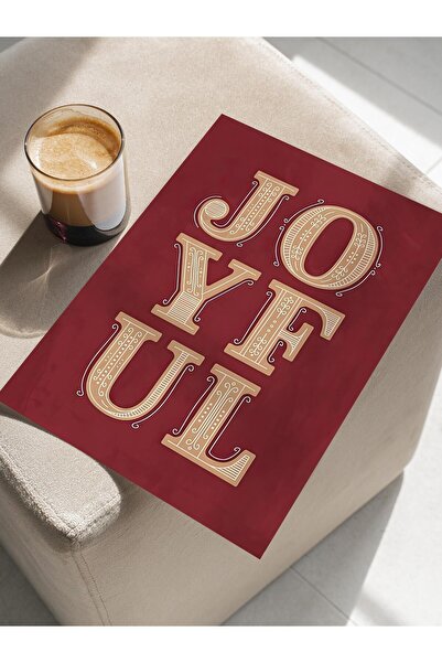 Postifull Çerçevesiz Yılbaşı Posteri, Yılbaşı Dekoru, Comfort Serisi, Joyful Poster, NO:108645