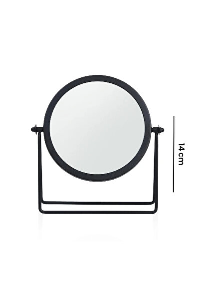 Naturalove Siyah Dekorattif Makyaj Aynası 14 Cm Anneler Günü Hediyesi